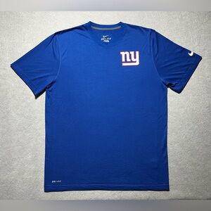 Nike Dri-Fit NY Giants T-Shirt Men’s Large Royal Blue Performance Tee NFL